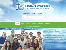 Tablet Screenshot of livingwatersoutreach.org
